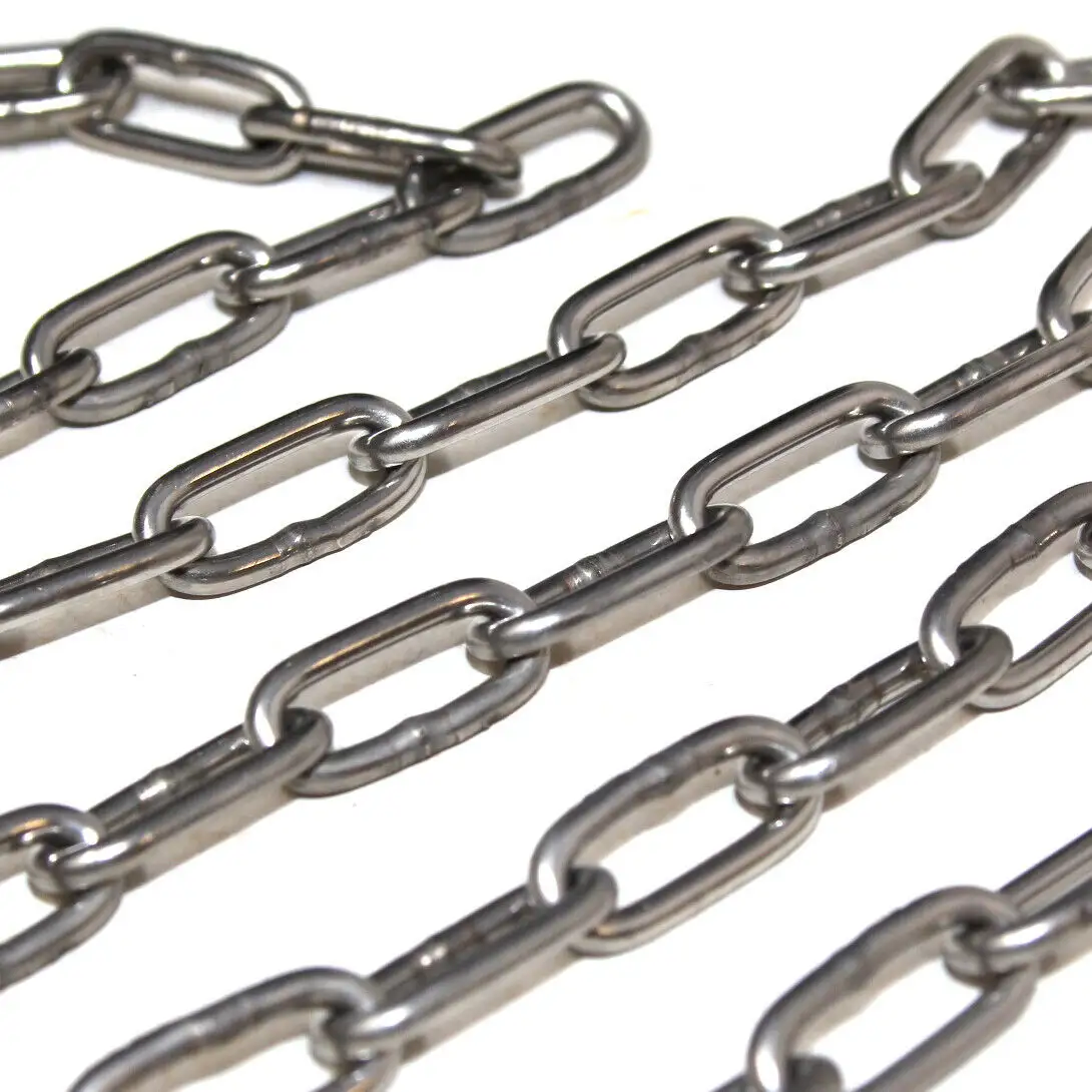 Heavy Duty 8MM 10MM 12MM SS304 SS316 Stainless Steel 316l DIN766 Link ChainReorder rate 20%