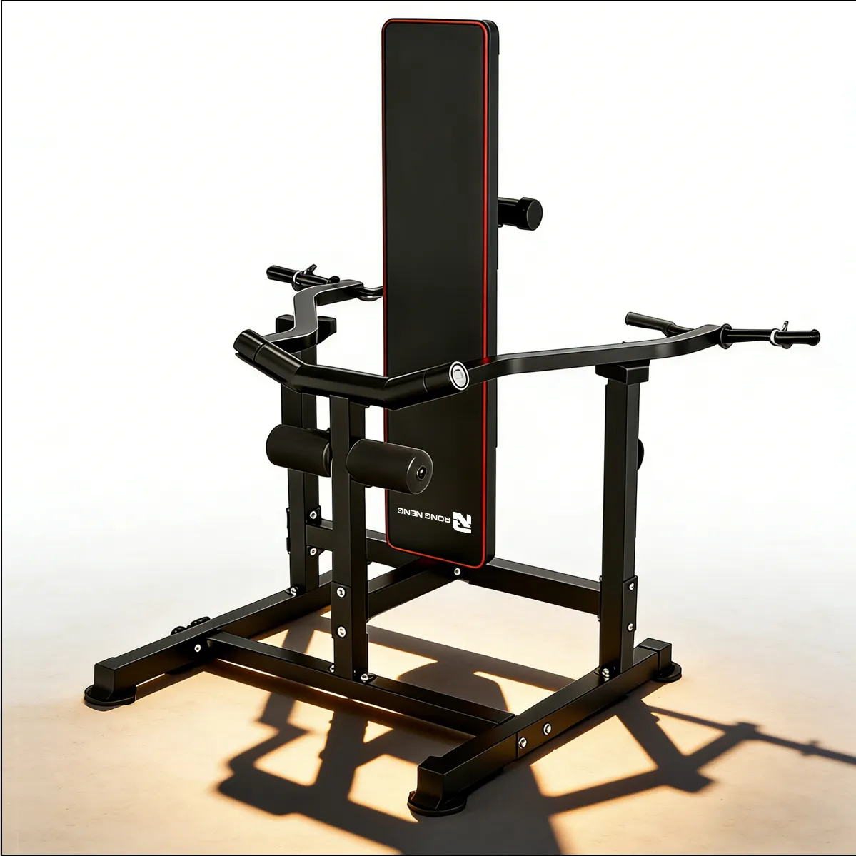 Heavy Duty Adjustable Foldable Leather Bench Press Dumbbell Bench Home Gym Equipment Multi-Functional Chest Press Full Body