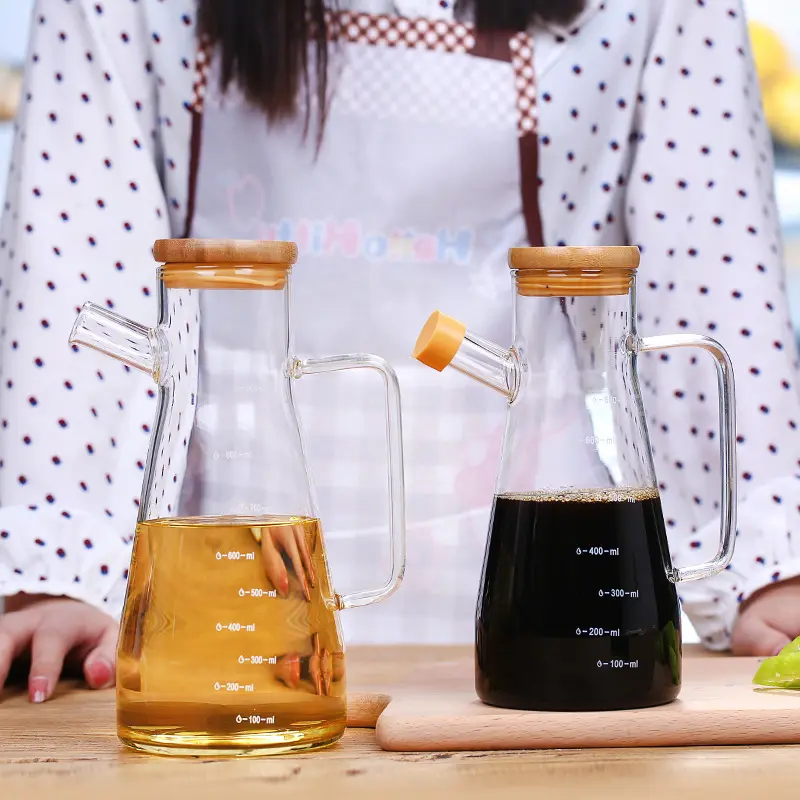High Borosilicate Glass Oil Pot with Handle Kitchen Household Seasoning Oil Bottle for Vinegar Storage in RestaurantsPKR 6,298 off shippingDelivery by 16 Dec