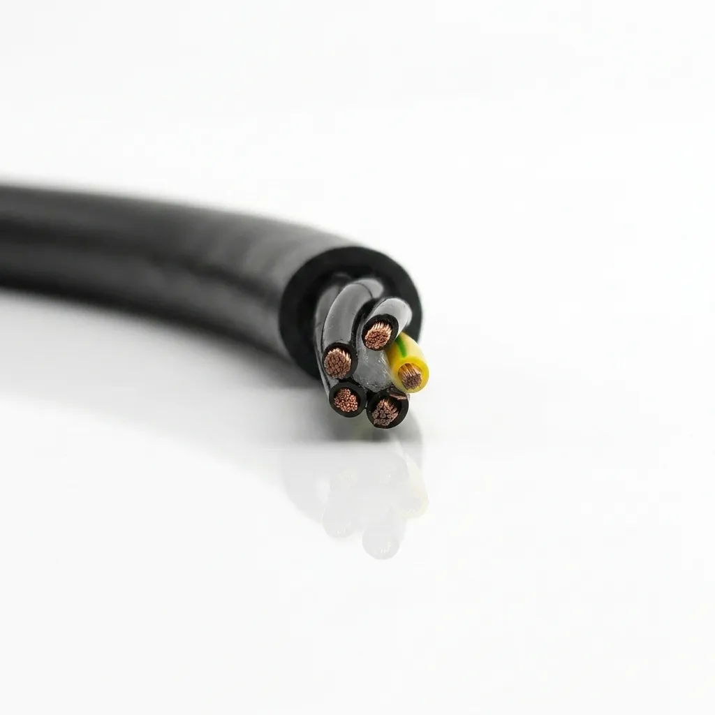 High-Flex PUR Control Cable Oil-Resistant 300/500V CE Certified for Robotics Drag Chain Systems HSFLEX-CP801