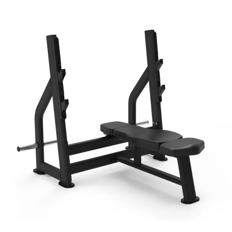 High Quality Popular Body Building Sport Equipment Training Gym Fitness Exercise Machine Olym Flat Bench PressReorder rate 27%