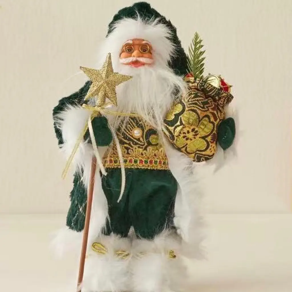 High Quality Unique Red Santa Claus Fabric+PVC 30x19cm Table Top Plush Home Decoration Holiday Atmosphere Christmas Figurine ToyPKR 6,298 off shippingDelivery by 16 Dec