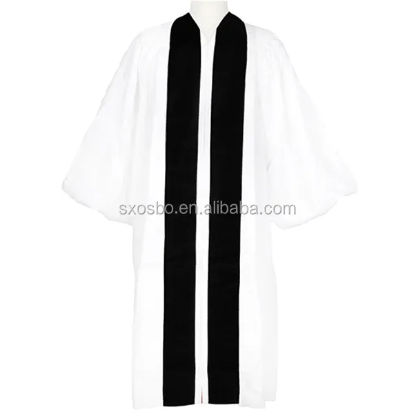 High Quality White Cheap Doctoral Clergy Robes Church Gown White Choir RobeReorder rate 28%