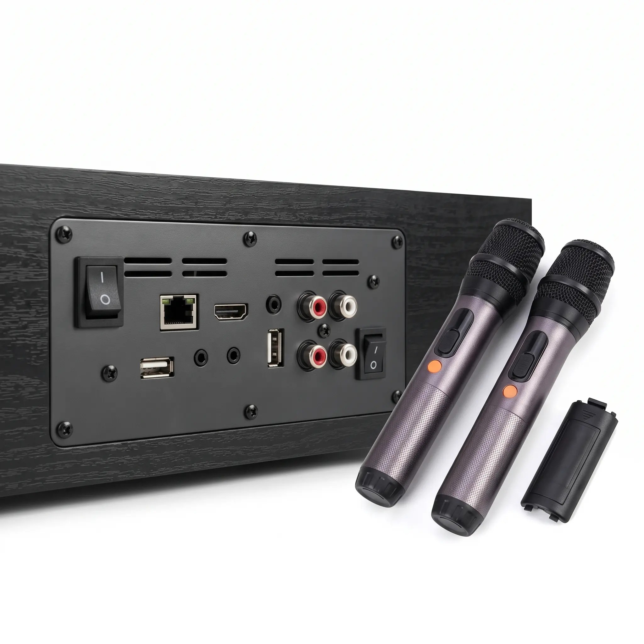 Home Entertainment Karaoke Speaker Two Wireless Mics X6
