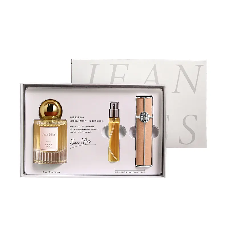 Hot Sale Mini Perfume Set Fragrance Women Luxury Long Lasting Eau De Parfum Mini Size Perfume Gift Sets 50ML+12MLReorder rate 21%
