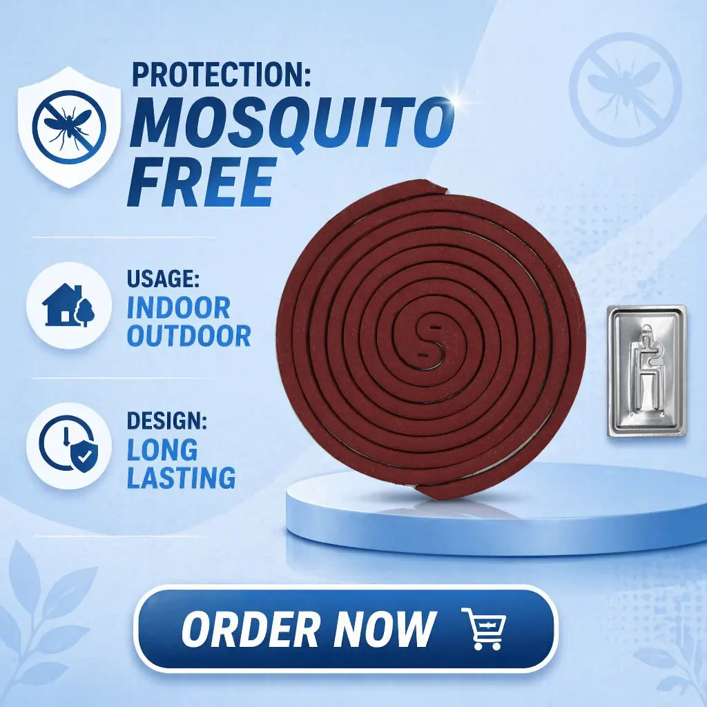 Hot Sales Customized Pest Control Mosquito Repellent Incense Coil Indoor Outdoor Smokeless Mosquito Coil