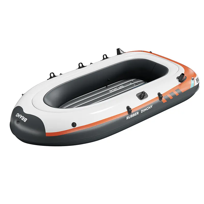 Inflatable Thickened Outdoor Family Fishing Boat Kayaking Wear-Resistant Elevated Assault Boat Double/Multi-Person Rafting