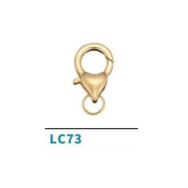 Jewelry Accessory 14K 18k Solid Gold Lobster Clasp Necklace Closure Pure 14K Gold Jewelry FindingsReorder rate 48%