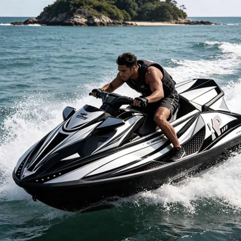 JINCHUANG Shark DH-02 50 Km/h Kart Board Surfing High Performance Commercial Water Jets Ternary Lithium Electric Karting BoatReorder rate 28%