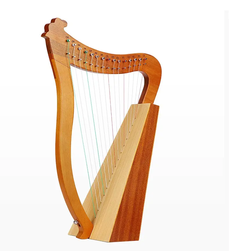 kabat Factory Wholesale High Quality Musical Instrument 15 Strings Solid Mahogany Lyre Harp With AccessoriesReorder rate 41%