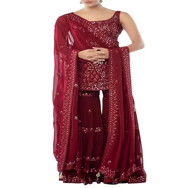 Kanya Libas Salwar Kameez Churidar Pyjama Women Indian Ethnic Wedding Dress Formal Satin Stitching Available Wholesale Punjabi