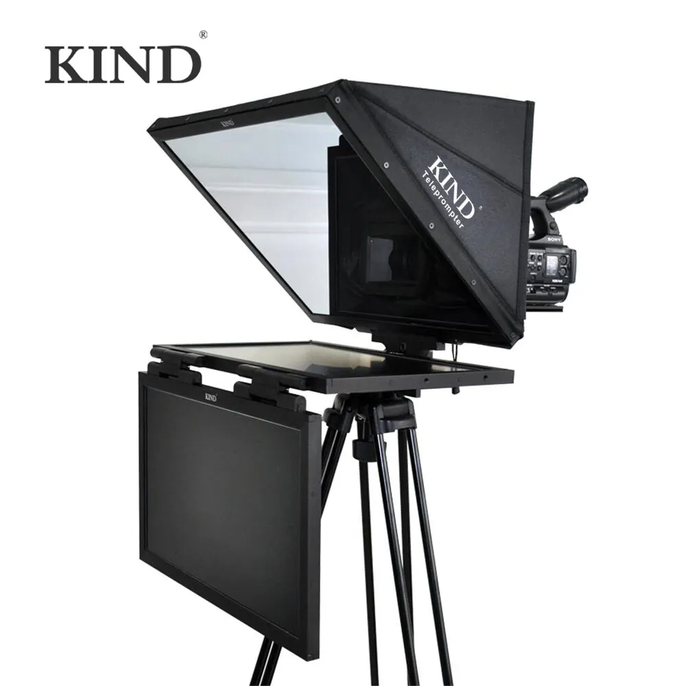 KIND Broadcast Foldable Dual-screen Teleprompter KD-TEL-2FS