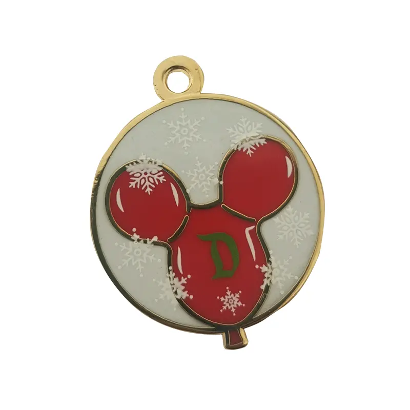 Kunshan Custom Christmas Enamel Charms With Red Balloon Jewelry CharmsReorder rate 43%