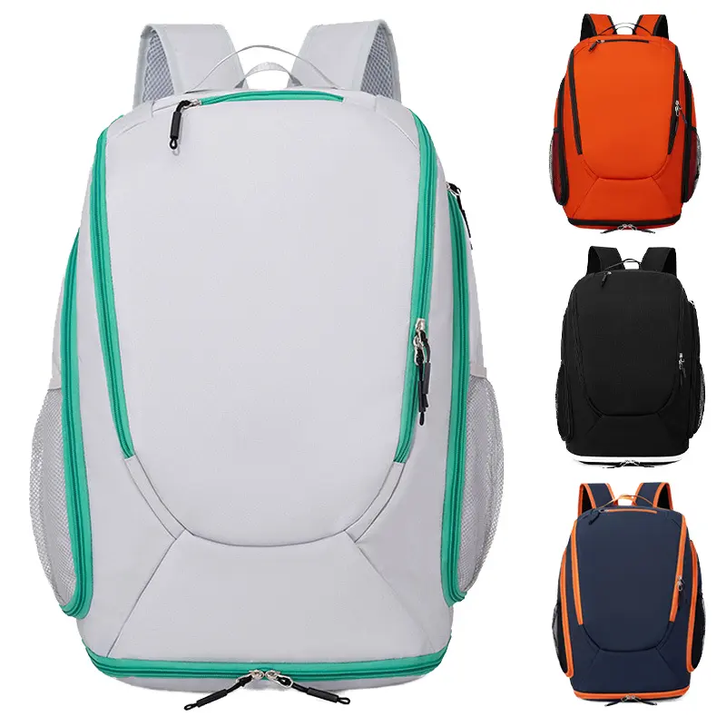 Large Capacity Men's Unbranded Racket Backpack Badminton Basketball Wet/Dry Separation Students Sports Enthusiasts Quality Model