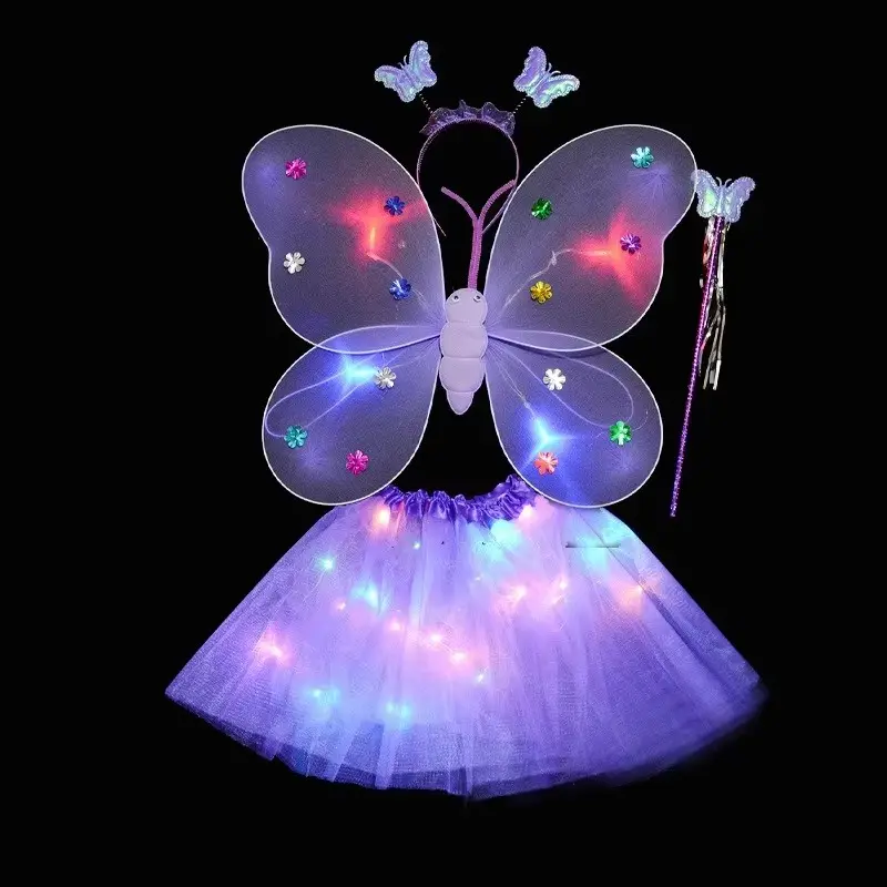 Led Light up butterfly wings With Tutu Skirt Girls Butterfly Angel Wing Costume Set Stage Props Luminous fairy wingsPKR 6,298 off shipping180-day lowest pricesDelivery by 09 Dec