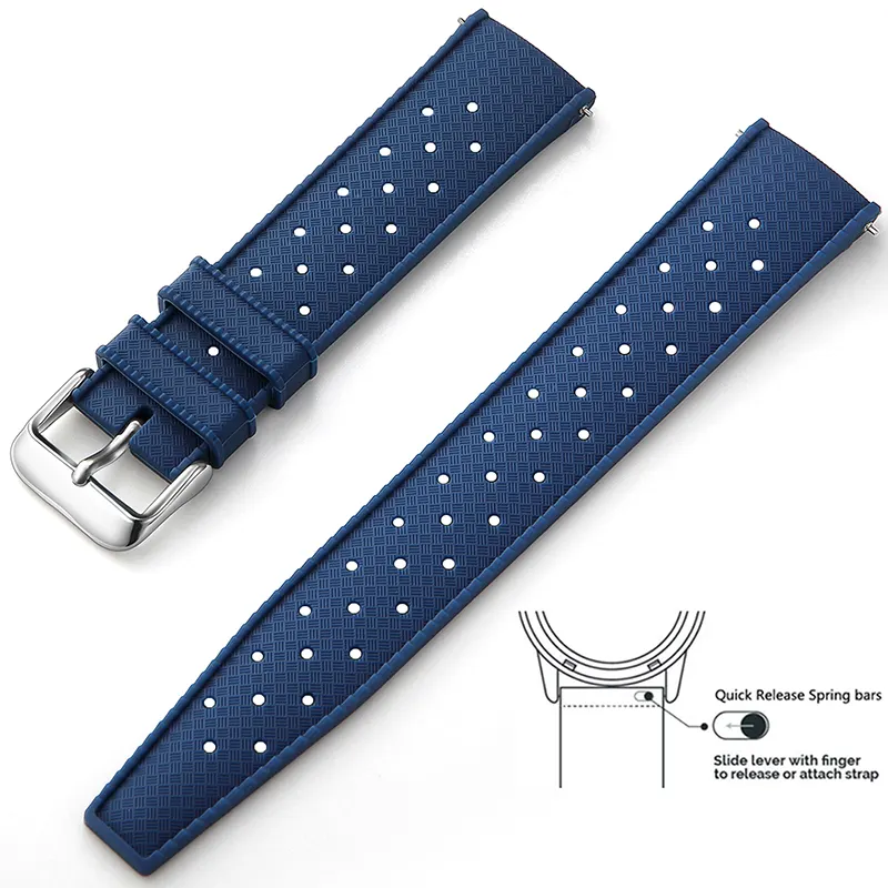 Luxury Watch Band 20mm 22mm Quick Release Rubber FKM Tropic Rubber StrapPKR 6,298 off shipping180-day lowest pricesDelivery by 18 DecReorder rate 30%