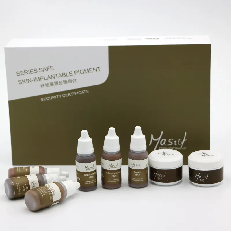 Mastor 8-Color Microblading Tattoo Ink Kit Easy Eyebrows Permanent Makeup Pigment for Microblading & Eyebrows ColoringReorder rate 22%