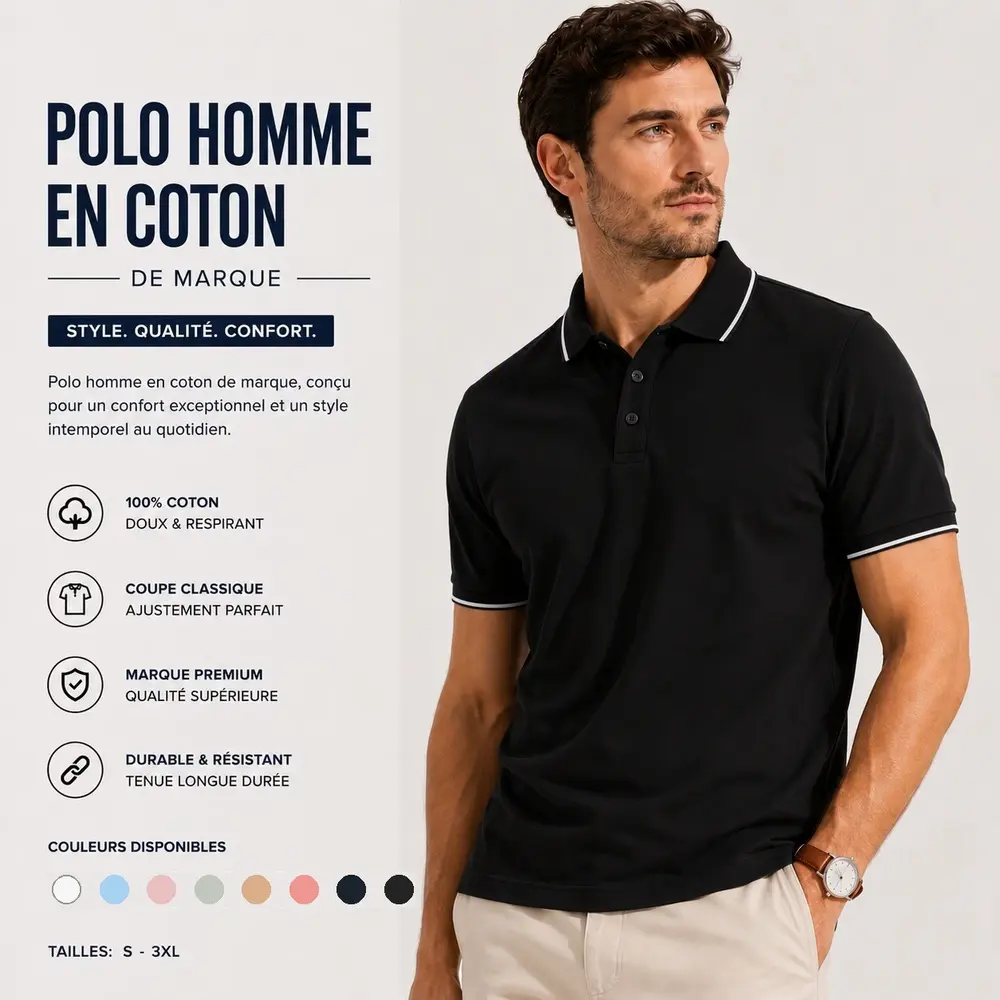 Men's Breathable Polyester for Shirts Custom Logo Sportswear Wholesale Golf Short Sleeve