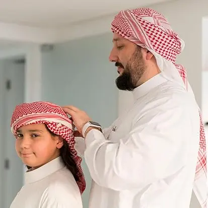 Mens Islamic Elegant Breathable Arab Prayer Scarf Traditional Muslim Turban for Middle EastPKR 6,298 off shippingDelivery by 16 Dec