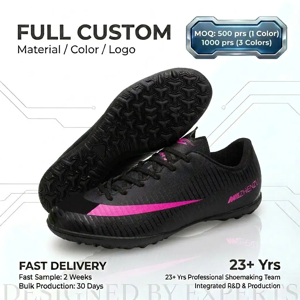 Mens Pro Match TF Turf Soccer Shoes Breathable Non Slip Football Boots for Artificial Grass Training LightweightReorder rate 21%