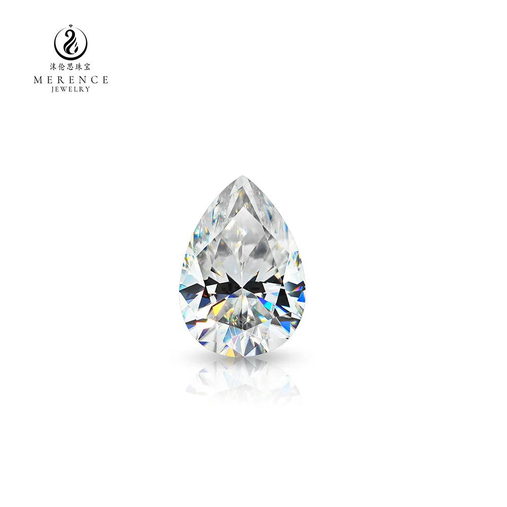 Merence Jewelry Wholesale Gems Def White Moissanite Stone Loose Pear Cut Pear Shape MoissanitePKR 6,298 off shippingDelivery by 16 DecReorder rate 33%