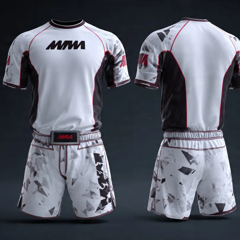 MMA Fighting Uniform Boxing Sublimation MMA Suits Men 100% Polyester Quick Dry Lightweight MMA Uniforms