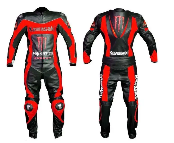 Motorcycle Racing Suits Custom Genuine Cowhide Leather Motorbike 1 pc 2 pc suit all size available all brands customization