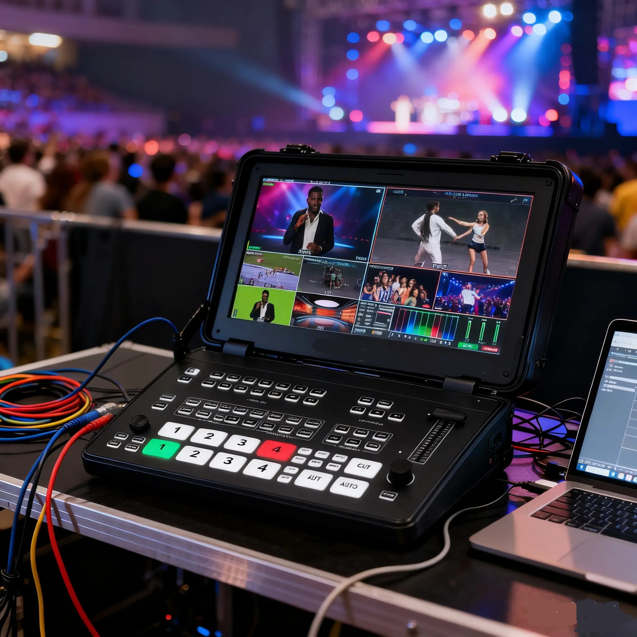 Movmagic MF10S 4K HD 4 /SDI Metal Video Mixer Switcher 5-channel Multi View for YouTube Live StreamingPKR 6,298 off shippingDelivery by 16 DecReorder rate 16%
