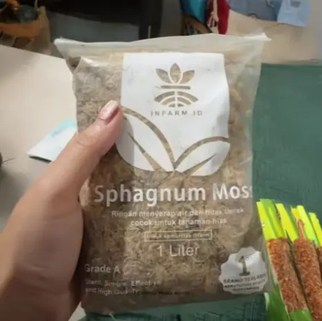 Natural Dried Sphagnum Moss 1L Organic Plant Growing Medium Sterilized Fast Water Retention for Orchids Seedlings Pots Home