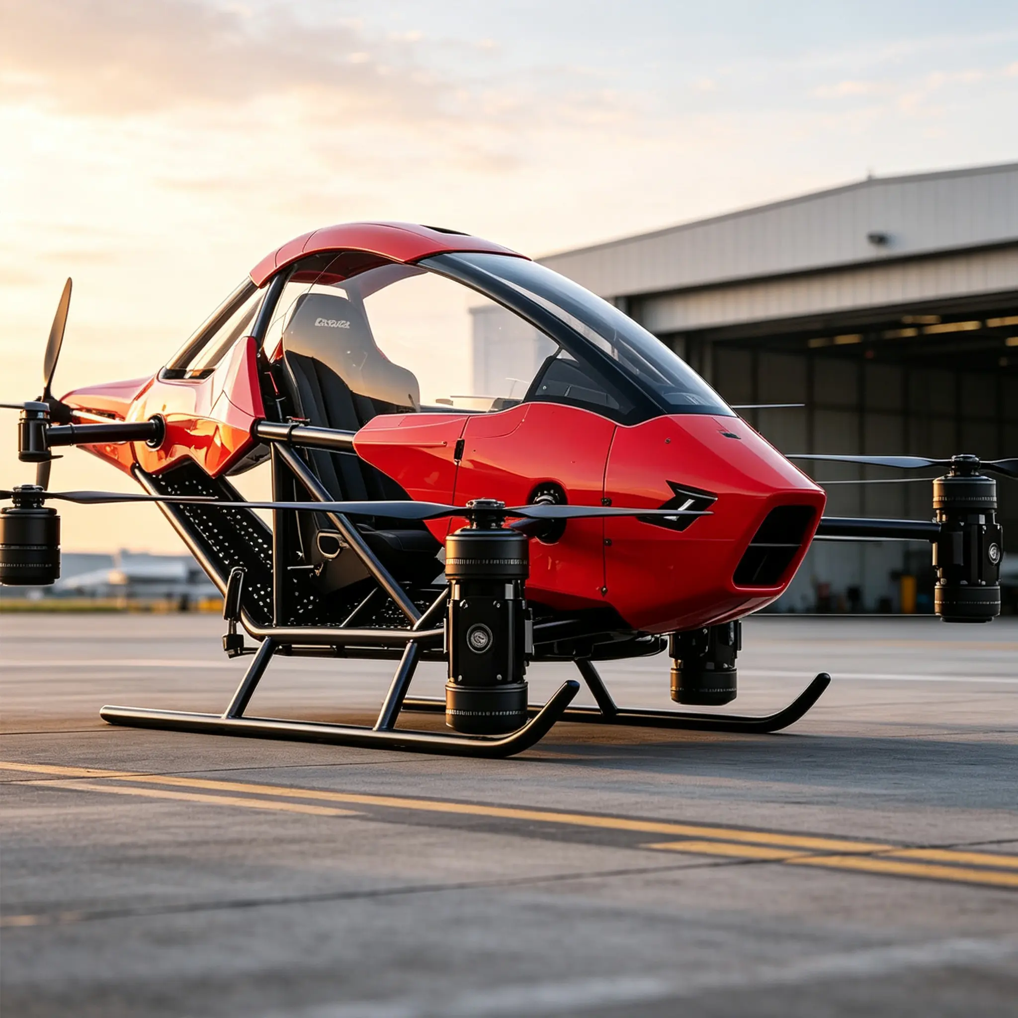New Arrival Light-Weight Manned Evtol Aircraft Electric Flying Car for Amusement Park Use