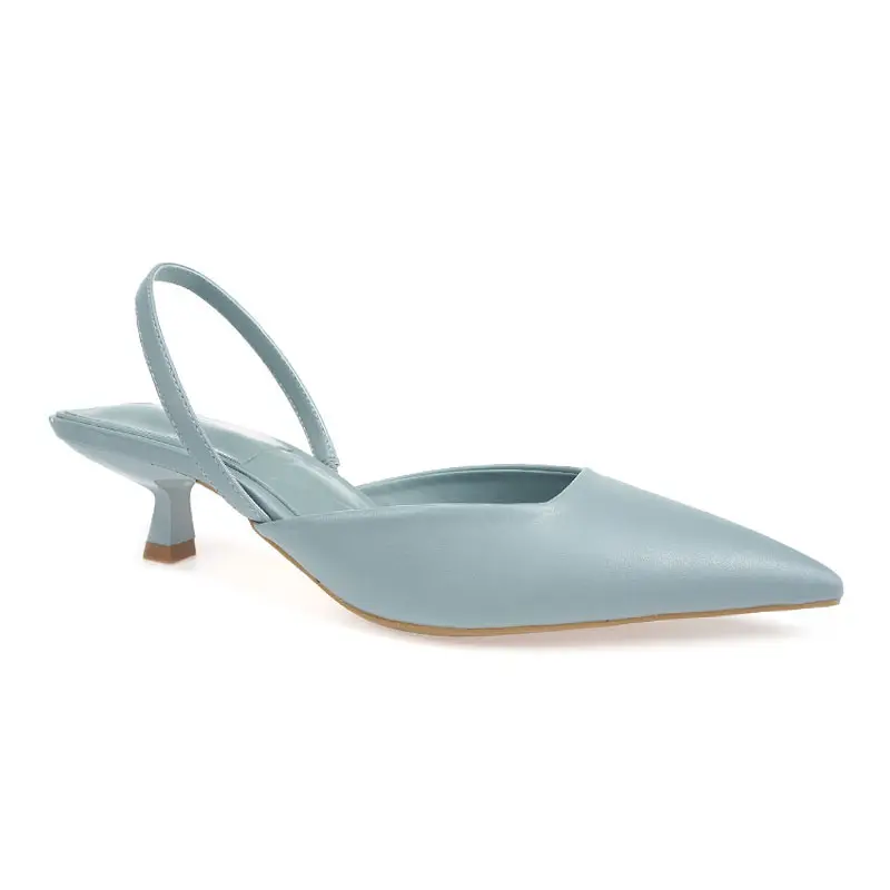 New Deigin Ladies Sexy Slingback Shoes Party Dress Bride High Heel Pointed Sandals Women's Thin Heel Strap Pumps