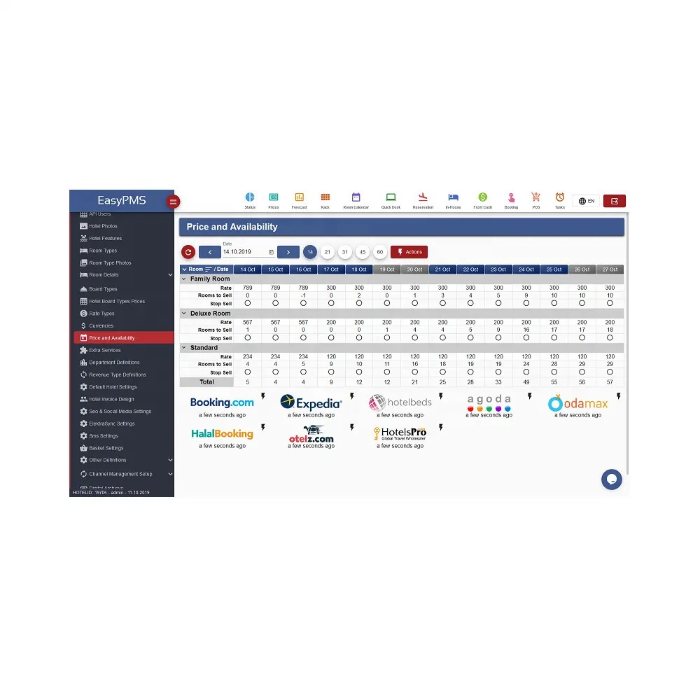 New Tech Made Hotel Management Software With Multi Feature and Customized Designed Available for Sale by Exporters