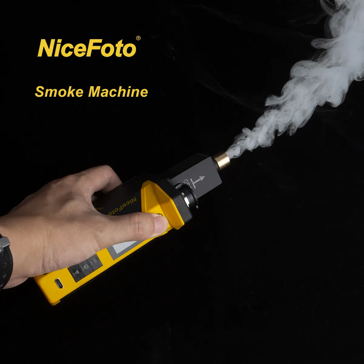 NiceFoto Fog 101 Pro Cordless Battery Powered Outdoor Small Pocket Fogger Smoke Generator Machine for CosplayReorder rate 50%