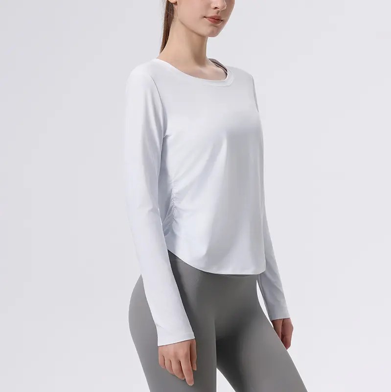 Nylon Slim Breathable Professional Sports Top Women's Running Fitness Training Pilates Long Sleeve Yoga Clothes Autumn WinterPKR 6,298 off shippingDelivery by 16 DecReorder rate 20%
