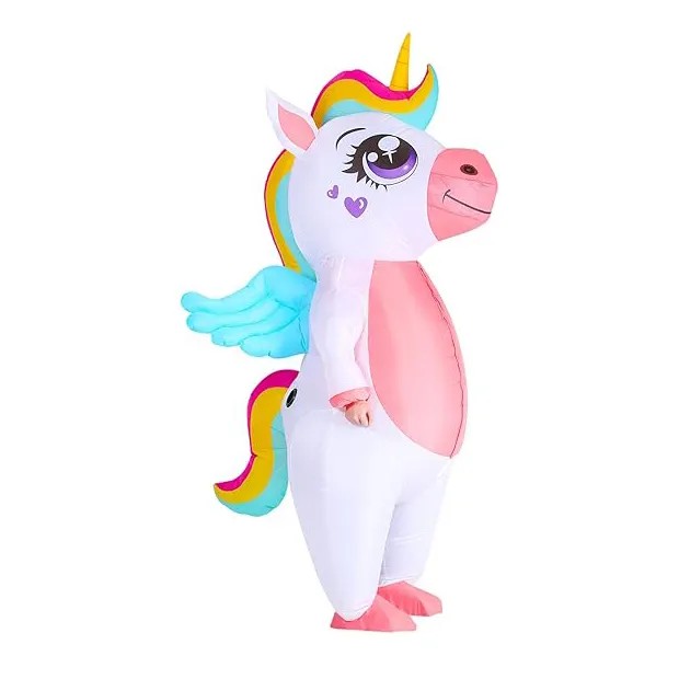 Parades Carnival Party Cosplay Halloween Inflatable Costume Adult Full Body Men Women Blow up Unicorn SuitReorder rate 22%