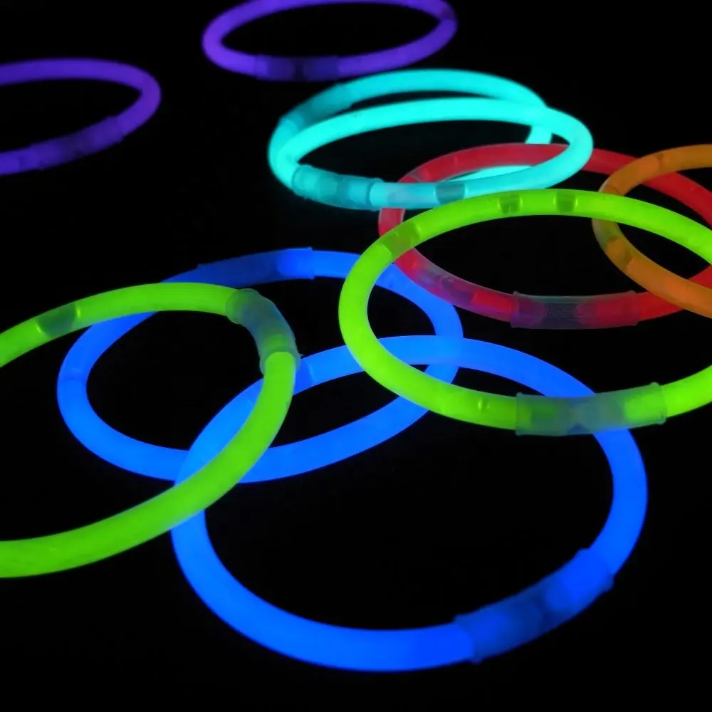 POPGLO Glow in Dark Light Stick Party Pack 186 Piece Glow in the Dark Glow Sticks with Bracelet, Bunny Ears, Glasses, Ball, Flow