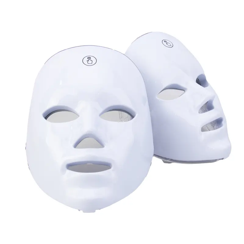 Portable Handheld LED Facial-Mask PC 7-Color Red Light Technology For Home Use Skin Tightening Hydration Rejuvenation-USB