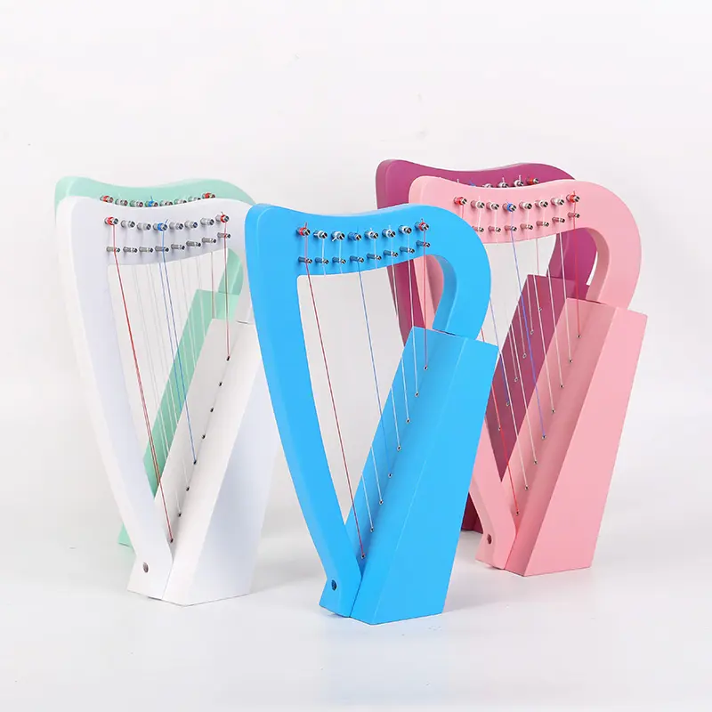 Professional 8-String Classical Harp Colorful Musical Instrument with OEM Factory Direct Parts & Accessories