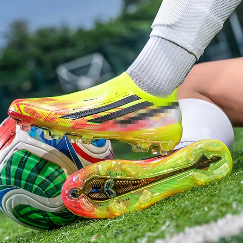 Professional Men's Summer Football Boots TPU Sole Firm Ground Breathable Soccer Shoes for Match TrainingPKR 6,298 off shipping180-day lowest pricesDelivery by 16 Dec
