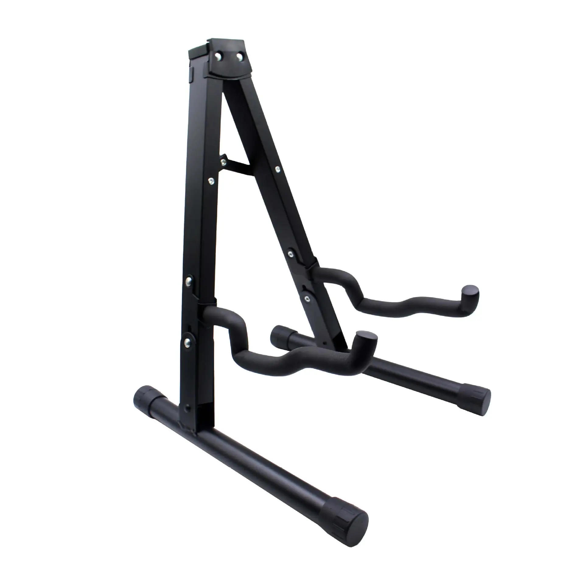Professional Stable Metal Iron Guitar Stand Foldable A-Frame Design Adjustable Height Neck Rest for Live Stage Performance BassReorder rate 36%