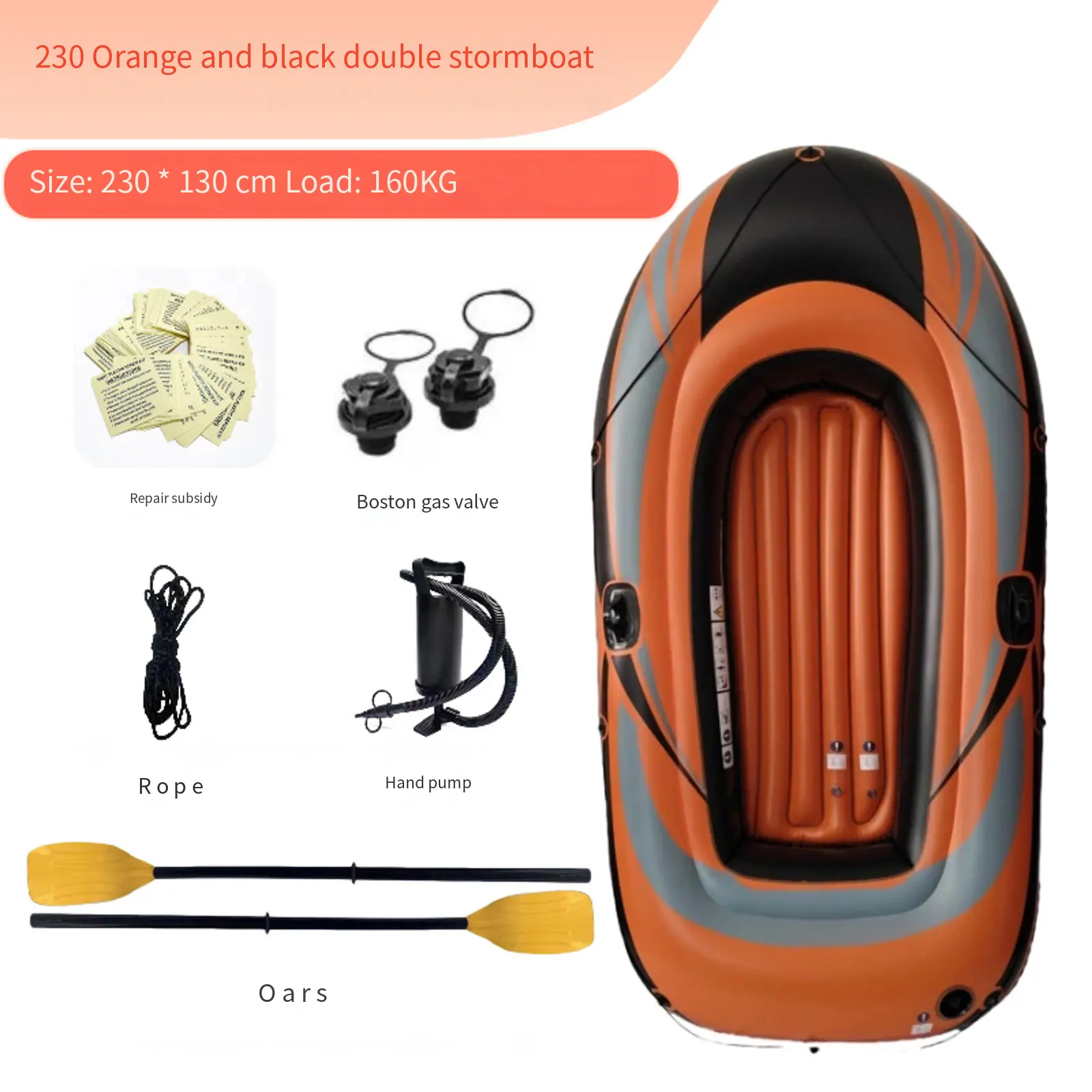 PVC Inflatable Rowing Boat for Adults for Outdoor Water Activities-Lake Fishing & River Rafting on the Lake or River