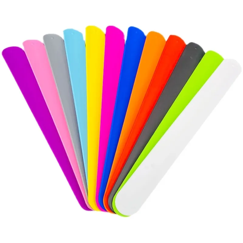 Ready Mold Custom Logo or Pattern Rubber Snap Wristband Recycled Blank Silicone Slap BraceletReorder rate 26%