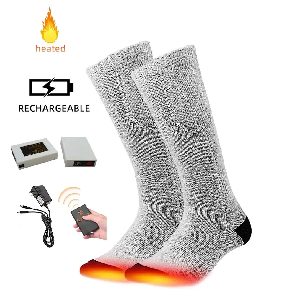 Remote Control Electric Rechargeable Heated Leg Warmers 100% Cotton Animal Pattern Winter Use