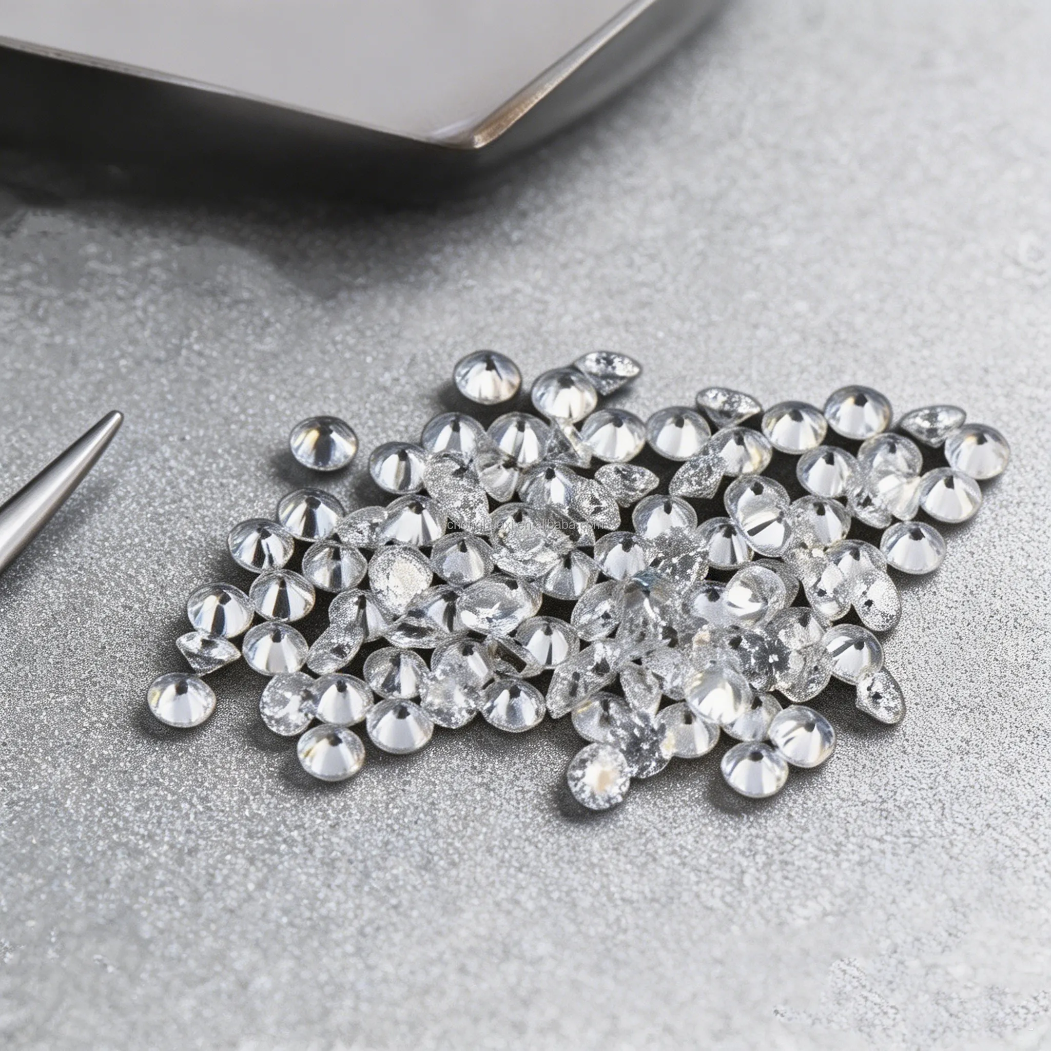 Round Brilliant Cut Melee Stones DEF White VVS1 Clarity Lab Grown Diamond & Synthetic Moissanite Loose Gems for Jewelry MakingReorder rate 50%
