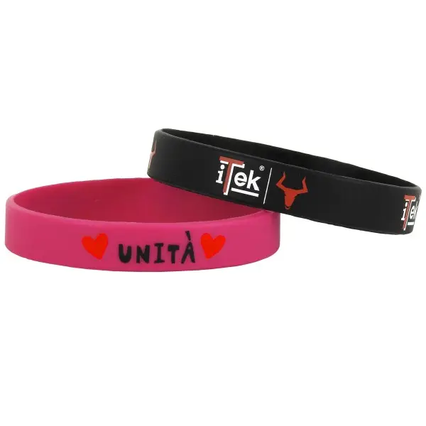 Silicone Bracelets & Bangles Slap Snap Unisex Casual Sporty Gift Letter Pattern Green 354C Made in Italy Custom Brand