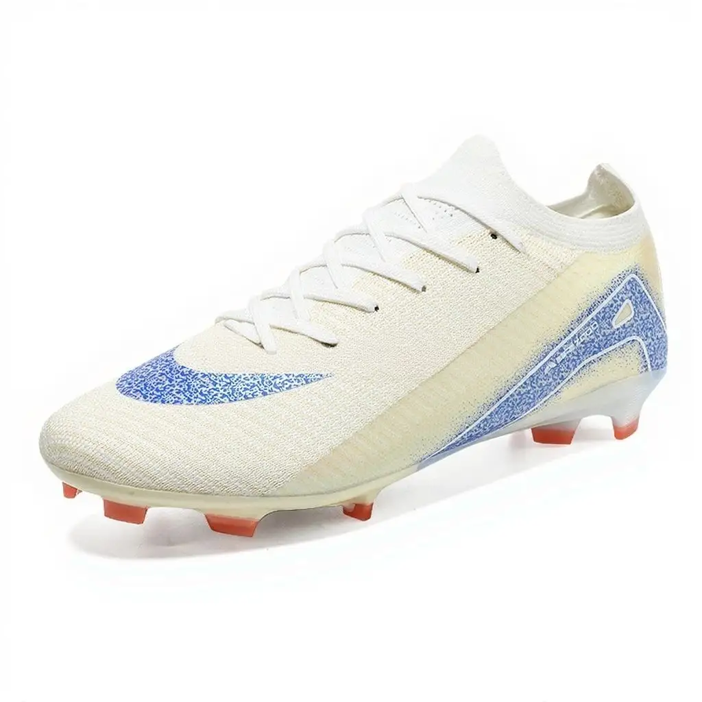 Soccer Shoes Men Women Low-Top AG Long Spikes Outdoor Grass Professional Competition Training Anti-Slip Comfortable Boys Youth