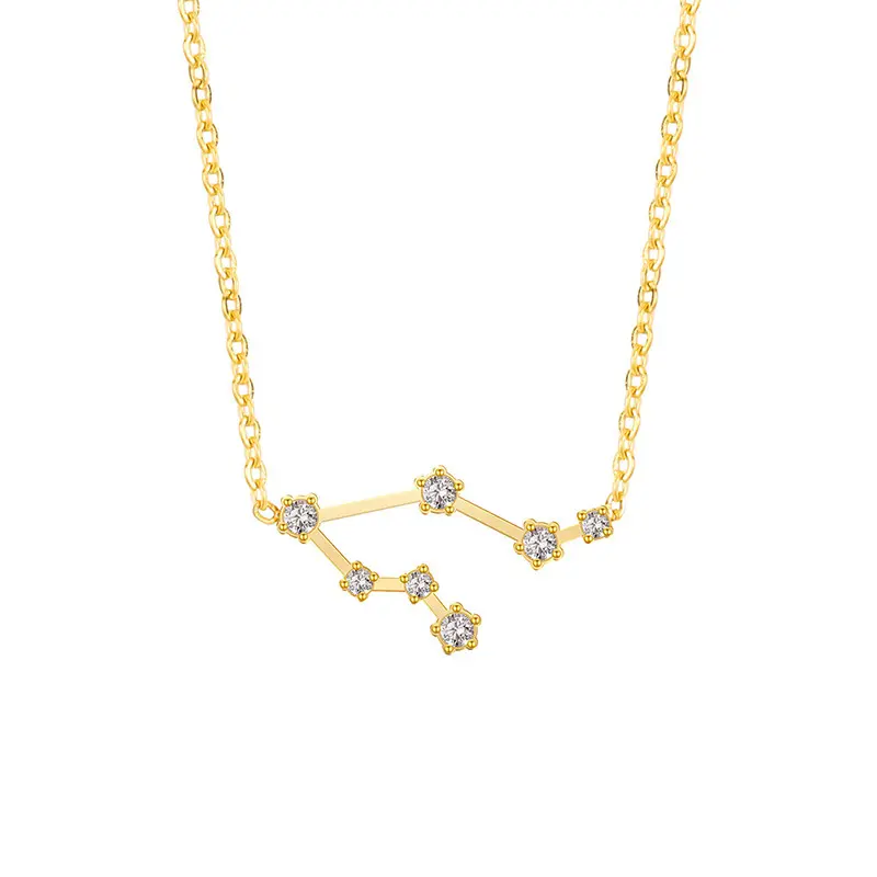 Stainless Steel 12 Constellations Choker Necklace Fashion Delicate Zircon Astrology 12 Zodiac Necklace WomenPKR 6,298 off shippingDelivery by 23 Dec