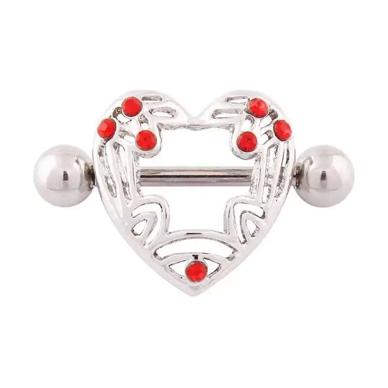 Stainless Steel Heart Zircon Nipple Piercing Jewelry Set Nipple Rings Piercing Body JewelryPKR 6,298 off shippingDelivery by 11 DecReorder rate 43%