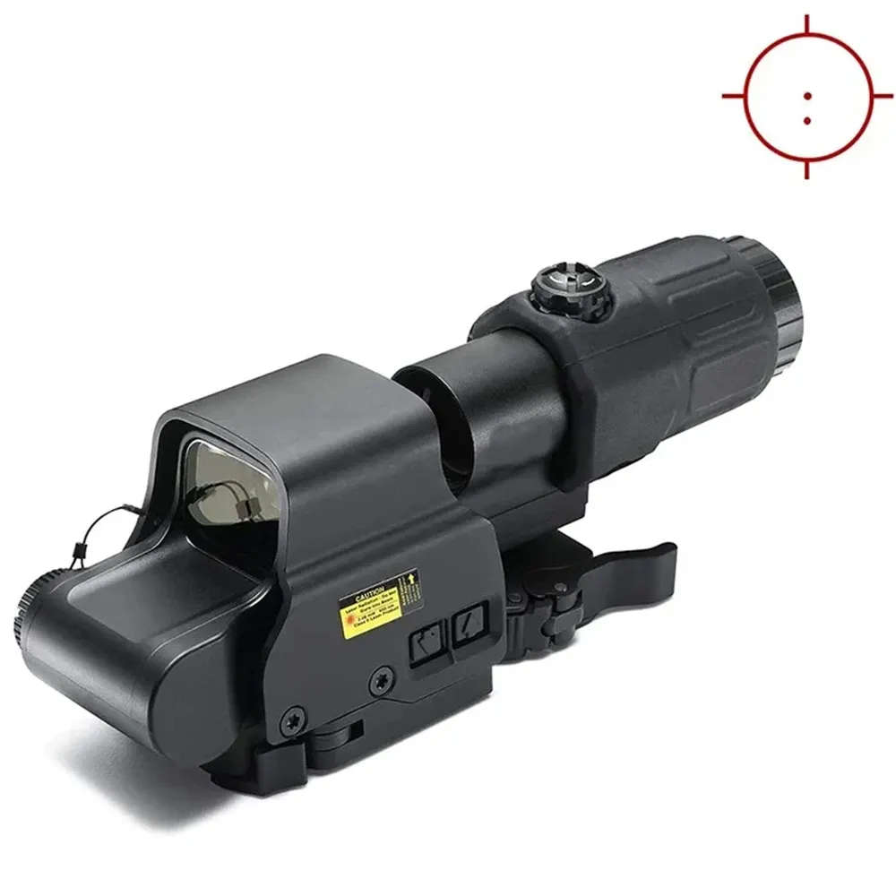 Tactical G33 3X Magnifier With Flip-to-Side Quick Detachable QD Mount For Holographic 558 Red Dot Sight Scope