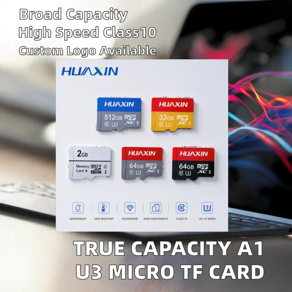 Taiwan Chip TF Card True Capacity A1 U3 Speed Bulk 16GB to128GB Memory SD Card Plastic Material